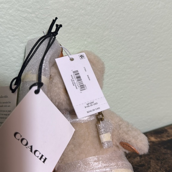 Coach bear bag charm shearling - Picture 7 of 8
